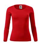koszulka damska fit-t ls, nadruk bezpośredni – czerwony (07)